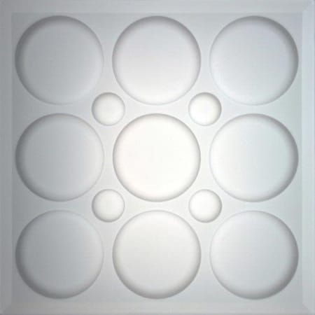 Ceilume Roman Circle 2ft x 2ft Translucent Ceiling Tile V1-ROMNCR-22WTT